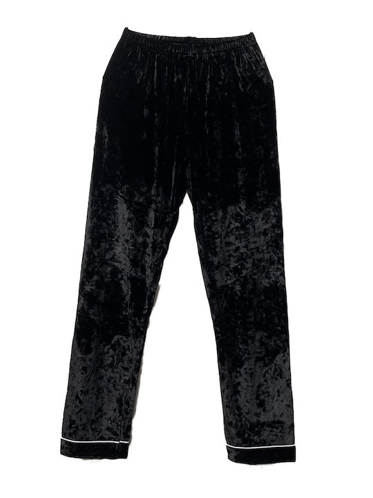 Notte Stella Winter Women's Pyjama Set Black