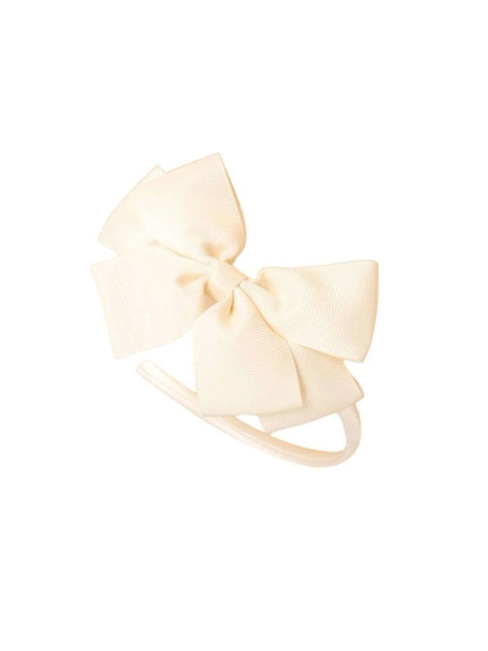 TakTakBaby Детска лента за коса with Bow Beige 1бр