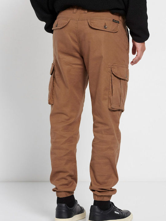Trousers Cargo in Regular Fit Tabac Brown