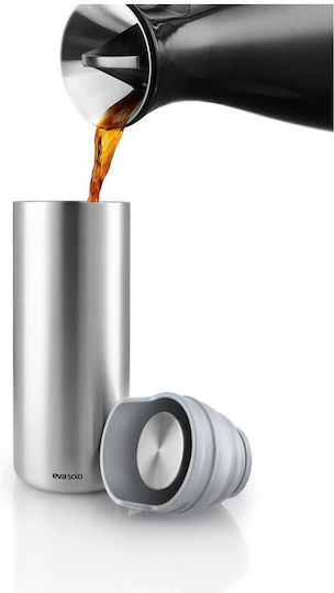 Eva Solo Ποτήρι Θερμός Ανοξείδωτο 350ml Marble Grey