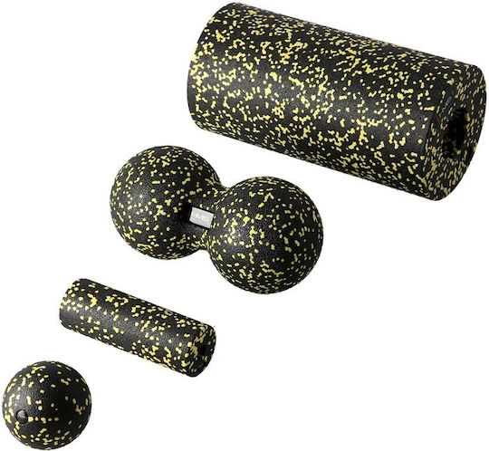 HMS Σετ Foam Rollers Μαύρο