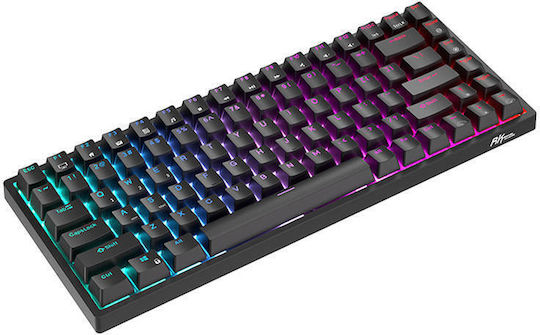 Royal Kludge RK84 Wireless Gaming Mechanical Keyboard Tenkeyless with Custom Red switches and RGB lighting (English US)