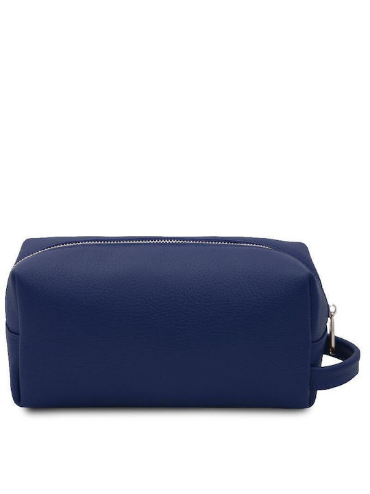 Tuscany Leather Toiletry Bag in Navy Blue color