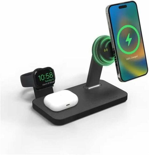 Mophie Magsafe Ladegerät 15W Gray (Snap+ 3 in 1)