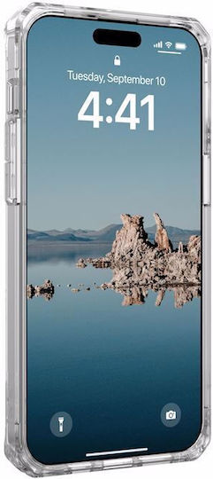 UAG Plyo Back Cover Silicone / Plastic Ice / Silver (iPhone 15 Pro Max)