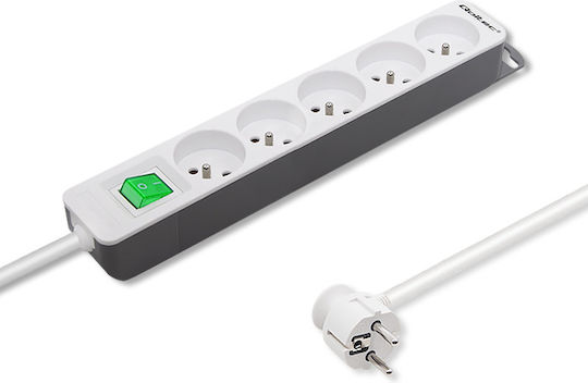Qoltec Smart Πολύπριζο 5 Θέσεων με Καλώδιο 1.8m