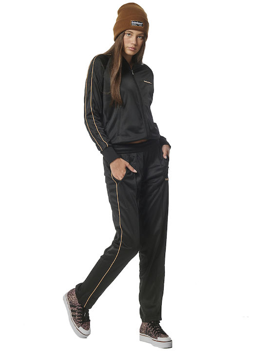 Body Action Damen-Sweatpants Jogger Schwarz