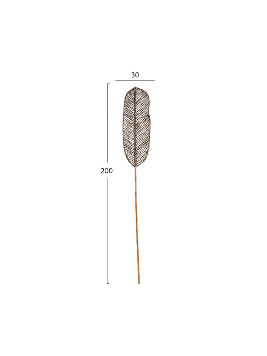 HomeMarkt Διακοσμητικό Τοίχου Μαύρο από Ψάθινο Υλικό 78x30cm