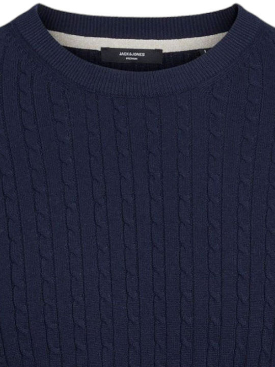 Jack & Jones Herren Langarm-Pullover Blau