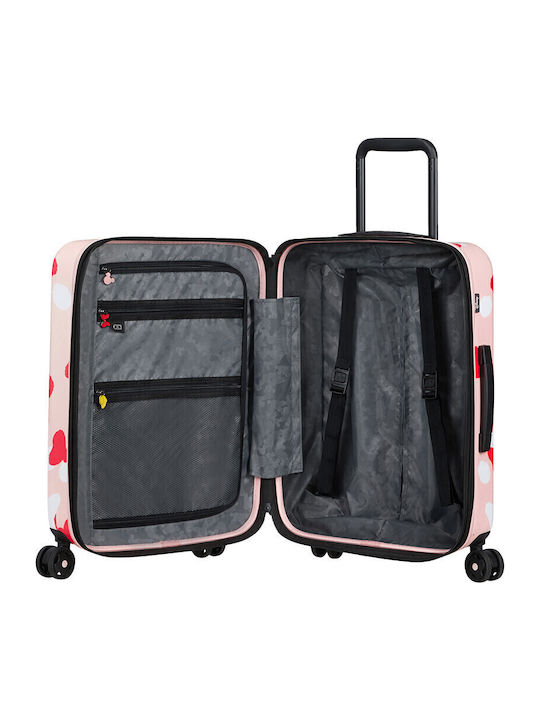 Samsonite Disney Kinder Kabinen Hart Koffer Rosa mit 4 Räder Höhe 55cm