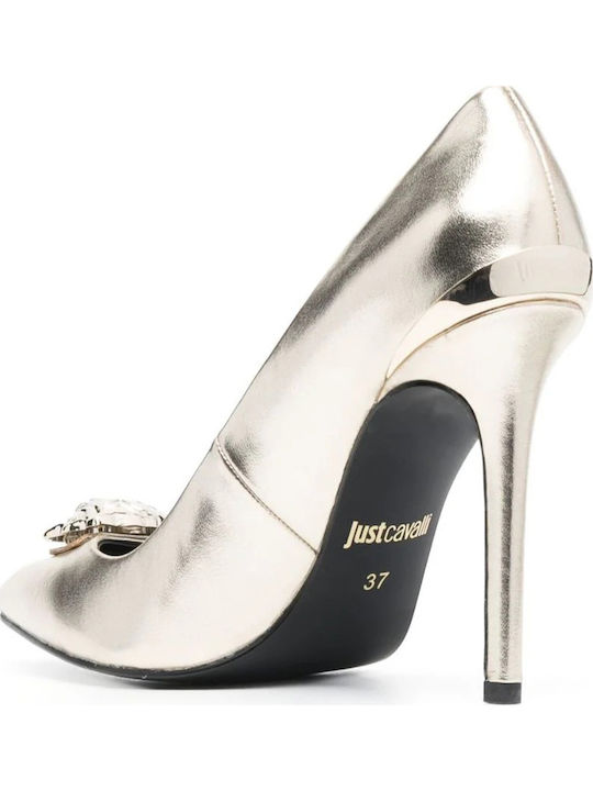 Pointed Toe Gold High Heels