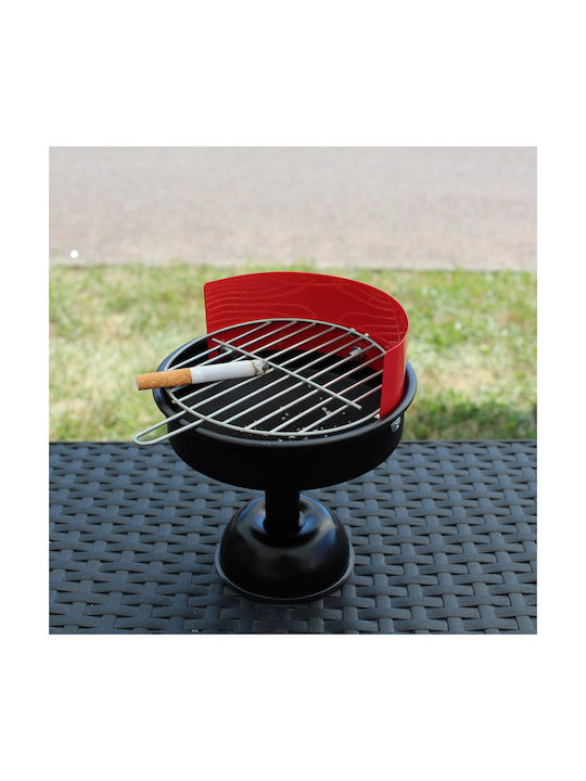 Metallic Cigarette Ashtray Black