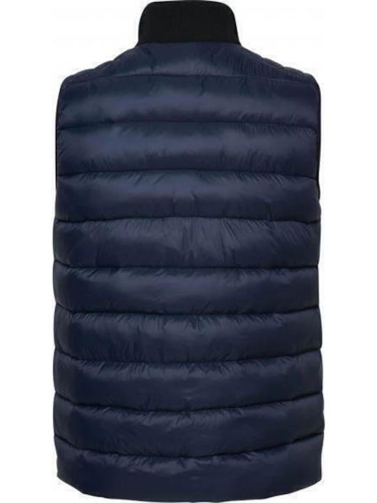 Sleeveless Winter Jacket Navy Blue