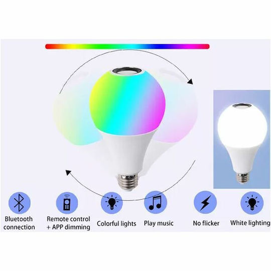 Smart Λάμπα LED 12W για Ντουί E27 RGB