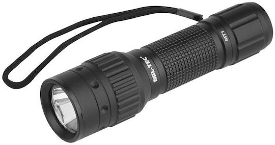 Mil-Tec Rechargeable Flashlight LED Waterproof IPX4 with Maximum Brightness 1000lm