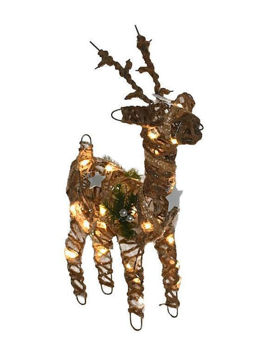 Fylliana Illuminated Christmas Figure Deer Bronze Height 25cm