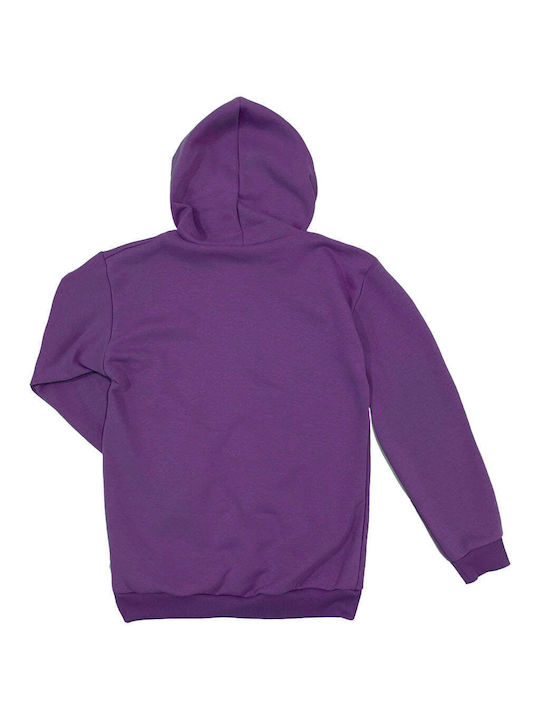 Ustyle Women's Hooded Fleece Sweatshirt Purple