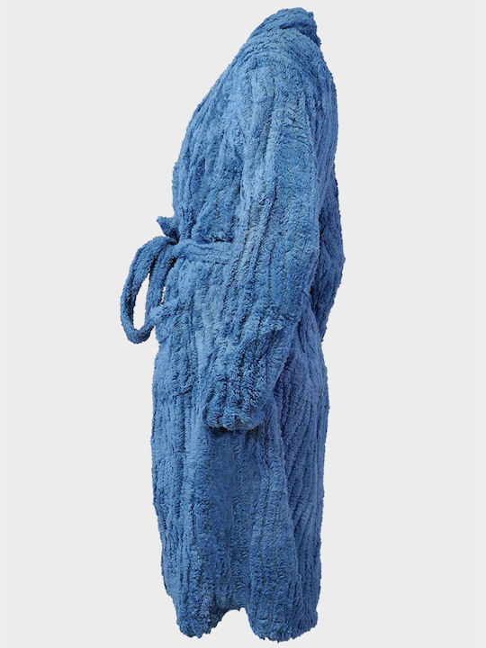 G Secret Winter Women's Fleece Robe Blue