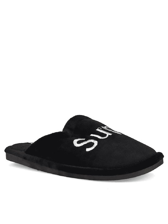 Migato Men's Slippers with Fur Black