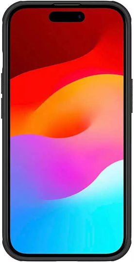 Nillkin Super Frosted Shield Pro Umschlag Rückseite Metallisch Schwarz (iPhone 15)