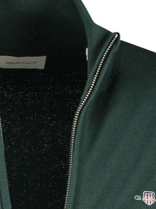 Men's Knitted Cardigan Green