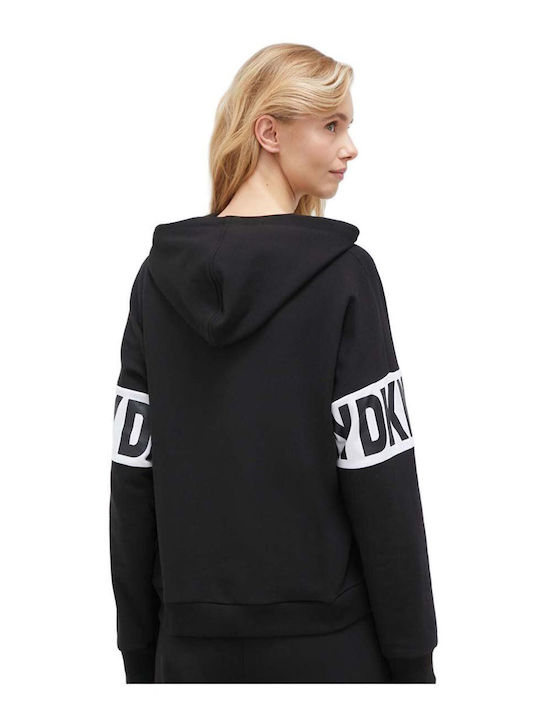 DKNY Women's Hooded Sweatshirt Black