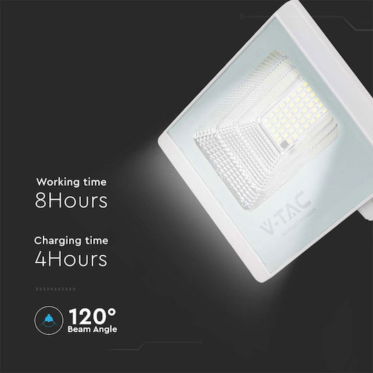 V-TAC Στεγανός Ηλιακός Προβολέας LED 16W Φυσικό Λευκό 4000K IP65