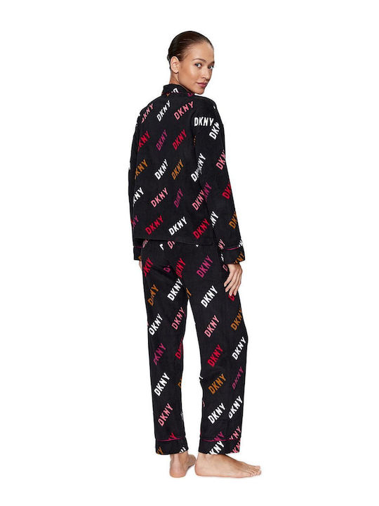 DKNY Winter Women's Pyjama Set Black