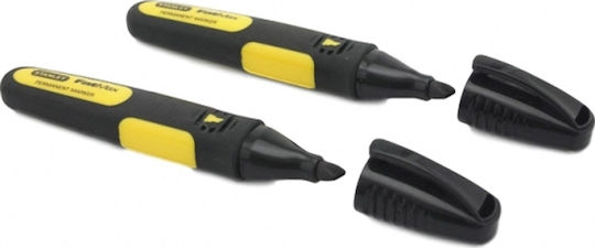 Stanley Permanent Markers Black 2pcs