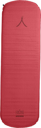 Grand Canyon Hattan Self-Inflating Single Camping Sleeping Mat 198x63cm Thickness 5cm in Red color