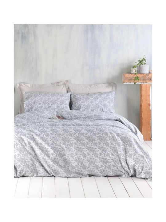 Rythmos Bendetta Pillowcase Set with Envelope Cover 08 Grey 50x70cm.