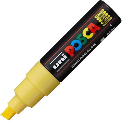 Uni-Ball Design Marker 8mm Yellow Fluo (#FFFF00)