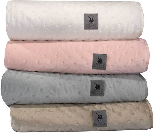 Greenwich Polo Club 3429 Cuvertură Extra-dublu Microfibra Alb 240x250cm