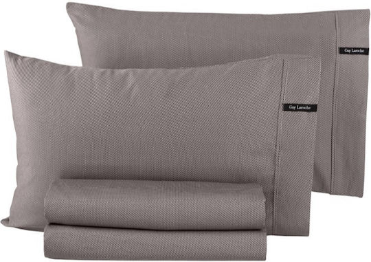 Guy Laroche Minimal Σεντόνι King Size με Λάστιχο 180x200+35εκ. Melanze