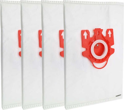 Unibags 580F Vacuum Cleaner Bags 4pcs Compatible with Hoover / Miele Vacuum Cleaners