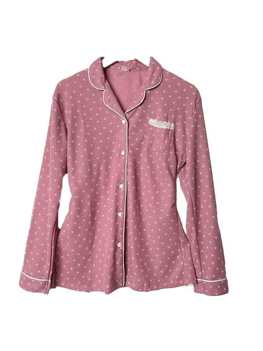 Cootaiya Winter Women's Pyjama Set Fleece Pink