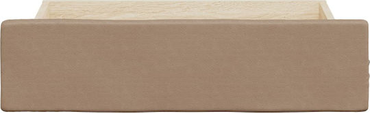 vidaXL Bed Drawer made of Wood with Wheels in Brown Color 67x50x16cm 2pcs