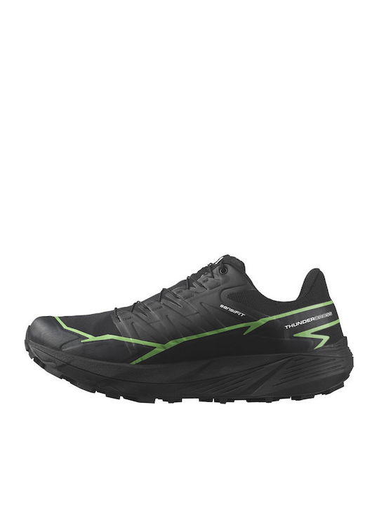 Salomon Thundercross Herren Wanderschuhe Wasserdicht mit Gore-Tex-Membran Schwarz