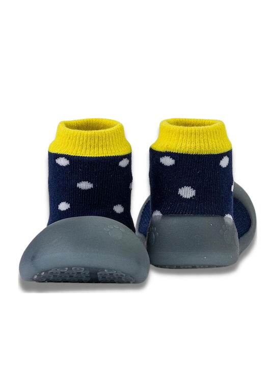 BigToes Παιδικές Καλτσοπαντόφλες Navy Μπλε
