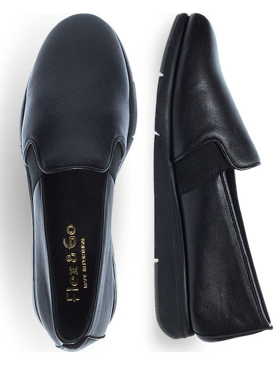 Дамски Slip-On Кожени Черни