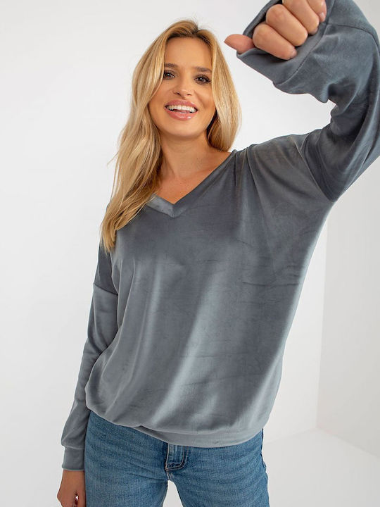 Relevance Women's Sweatshirt Grey Blue