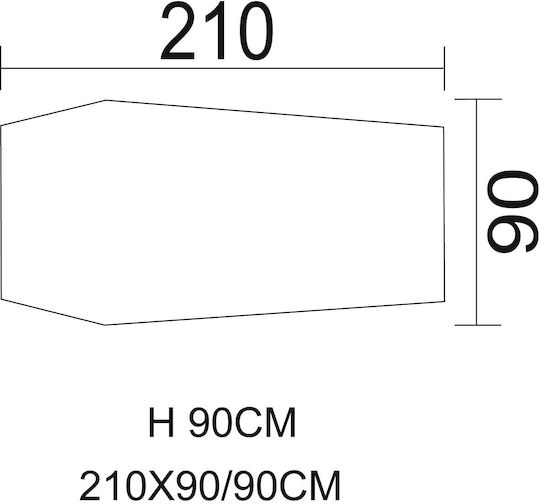 MFH MFH Tent Tunnel 1 Summer Camping Tent Tunnel Mountaineering Khaki for 1 Person Waterproof 1200mm 210x90x90cm