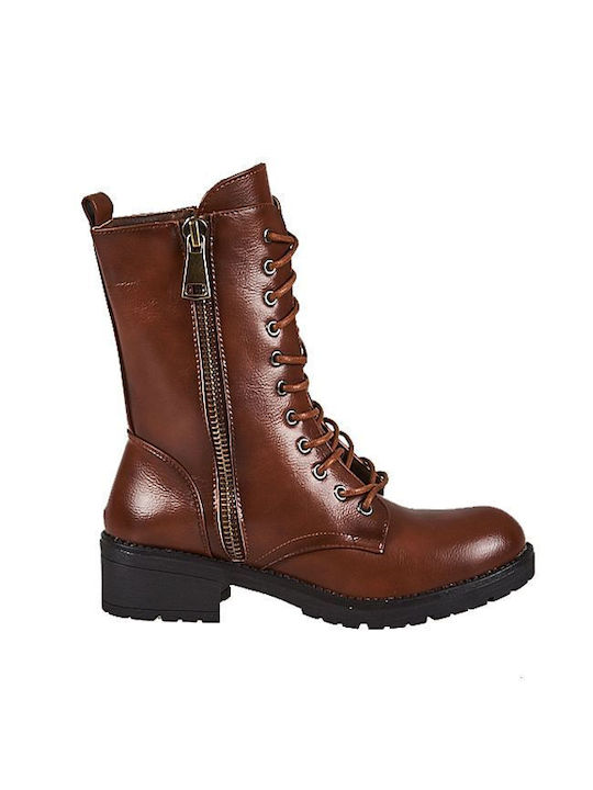 Elenross Women's Combat Boots Brown