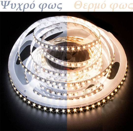 Adeleq LED Strip 12V Natural White Light 5m Type SMD2835