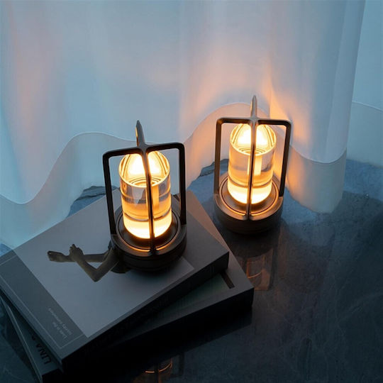 GTSA Dekorative Lampe Laterna Schwarz