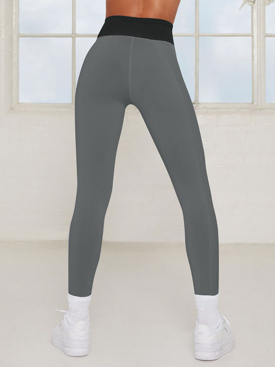 La Lolita Amsterdam Women's Long Training Legging High Waisted Gray