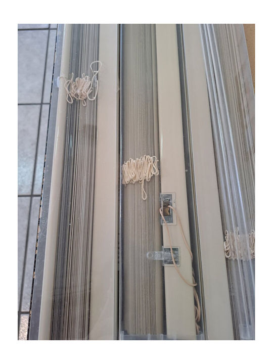 Jalousie Shade Blind Aluminum in Beige Color L70xH175cm