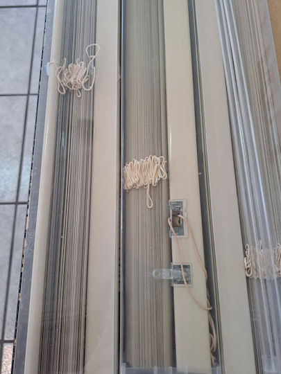Jalousie Shade Blind Aluminum in Beige Color L70xH175cm
