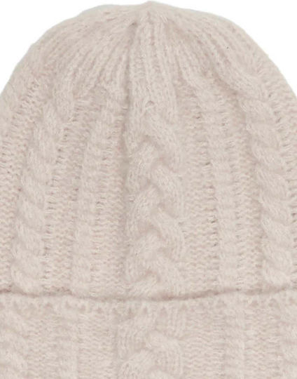 Beanie Frauen Beanie Gestrickt in Beige Farbe