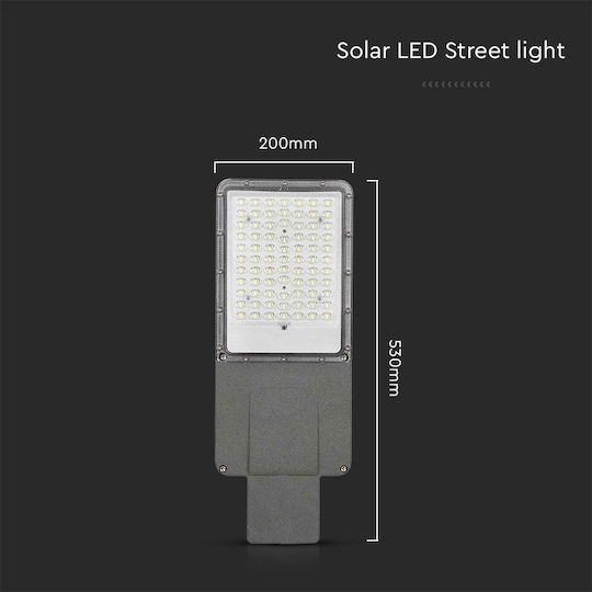 V-TAC Street Solar Light 70W 3500lm Natural White 4000K with Remote Control IP65 20cmx53cmcm